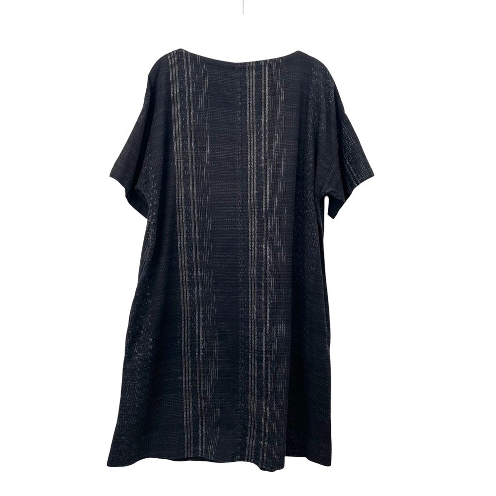 Fisher Project Koshi Crossing Shift Dress Size M Black organic cotton - Picture 9 of 10